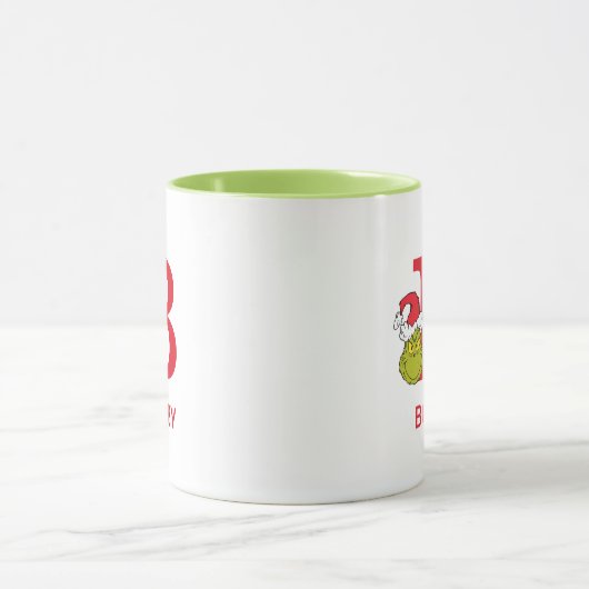 Mug Comment Grinch Stol Christmas | Nom et monogramme  (Centre)
