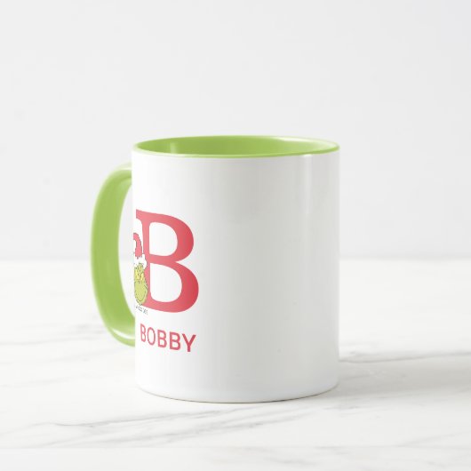 Mug Comment Grinch Stol Christmas | Nom et monogramme (Devant gauche)