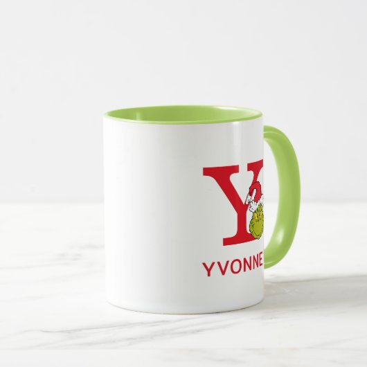 Mug Comment Grinch Stol Christmas | Nom et monogramme  (Devant droit)