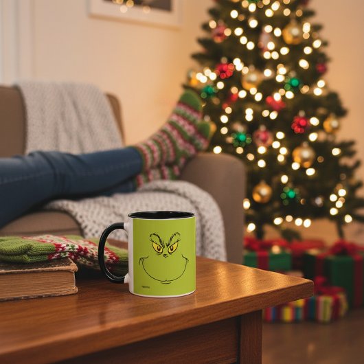 Mug Comment Grinch Stole Visage de Noël