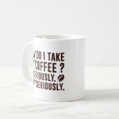 Mug Comment je prends mon café (Devant gauche)