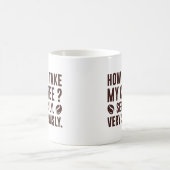 Mug Comment je prends mon café (Centre)