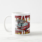 Mug Comment je roule le camion de pompiers (Gauche)