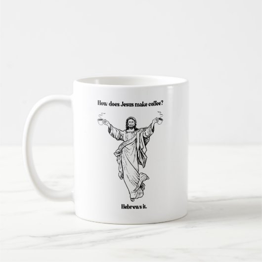 Mug Comment Jésus fait-il du café hébreu (Gauche)