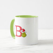 Mug Comment le Grinch a volé Noël | Monogram B (Devant gauche)