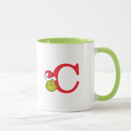 Mug Comment le Grinch a volé Noël | Monogram C (Droite)