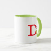 Mug Comment le Grinch a volé Noël | Monogram D (Devant droit)