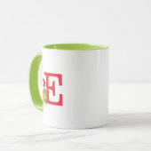 Mug Comment le Grinch a volé Noël | Monogram E (Devant gauche)