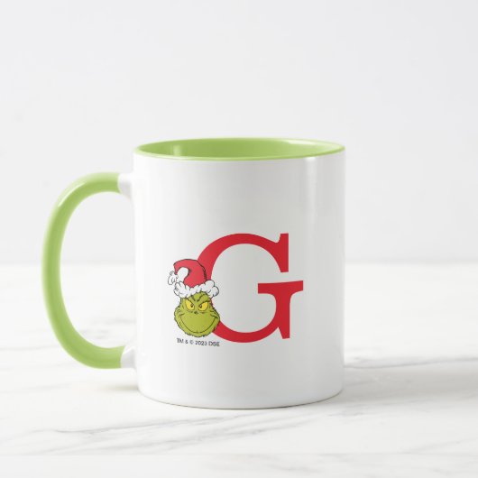 Mug Comment le Grinch a volé Noël | Monogram G (Gauche)