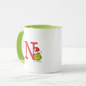 Mug Comment le Grinch a volé Noël | Monogram N (Devant gauche)
