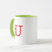 Mug Comment le Grinch a volé Noël | Monogram U (Devant gauche)