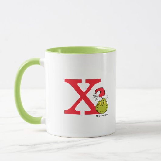Mug Comment le Grinch a volé Noël | Monogram X (Gauche)
