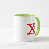 Mug Comment le Grinch a volé Noël | Monogram X (Devant droit)