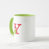 Mug Comment le Grinch a volé Noël | Monogram Y (Devant gauche)