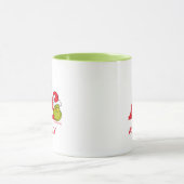 Mug Comment le Grinch a volé Noël | Nom & Monogramme A (Centre)