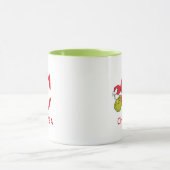 Mug Comment le Grinch a volé Noël | Nom & Monogramme C (Centre)