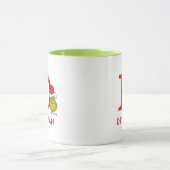Mug Comment le Grinch a volé Noël | Nom & Monogramme D (Centre)