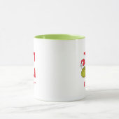 Mug Comment le Grinch a volé Noël | Nom & Monogramme E (Centre)