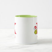 Mug Comment le Grinch a volé Noël | Nom & Monogramme K (Centre)