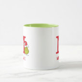 Mug Comment le Grinch a volé Noël | Nom & Monogramme M (Centre)