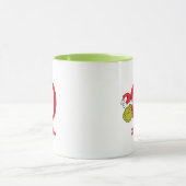 Mug Comment le Grinch a volé Noël | Nom & Monogramme O (Centre)