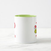 Mug Comment le Grinch a volé Noël | Nom & Monogramme P (Centre)