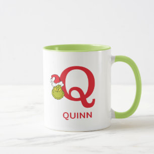 Mug Comment le Grinch a volé Noël Nom & Monogramme Q
