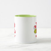 Mug Comment le Grinch a volé Noël | Nom & monogramme R (Centre)