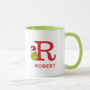 Mug Comment le Grinch a volé Noël Nom & monogramme R