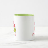 Mug Comment le Grinch a volé Noël | Nom & Monogramme S (Centre)