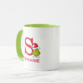 Mug Comment le Grinch a volé Noël | Nom & Monogramme S (Devant gauche)