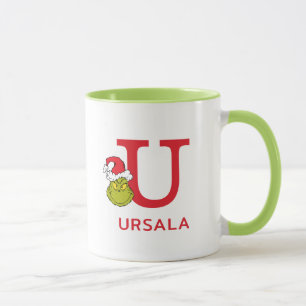 Mug Comment le Grinch a volé Noël   Nom & Monogramme U