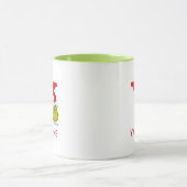 Mug Comment le Grinch a volé Noël | Nom & Monogramme Y (Centre)