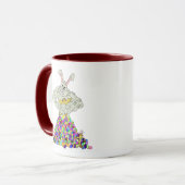 Mug Comment le lapin de Pâques obtient ses oeufs (Devant gauche)