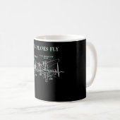 Mug Comment les avions volent amusants cadeaux de pilo (Devant droit)