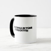 Mug Comment les choses va-t-elles dans votre boîte ? (Devant gauche)