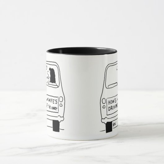 Mug Comment ma femme conduit-elle ? (Centre)