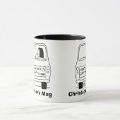 Mug Comment ma femme conduit-elle ? Ajoutez Nom Choix. (Centre)
