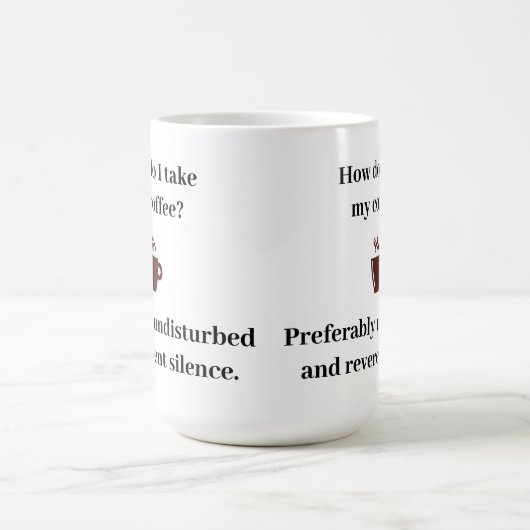 Mug Comment prendre mon café ? (Centre)