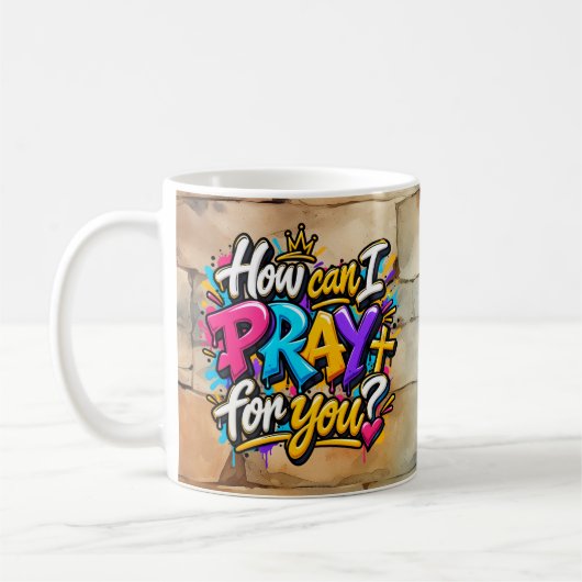 Mug Comment puis-je prier pour vous? (Gauche)