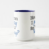 Mug Comment puis-je prier pour vous aujourd'hui | Chri (Centre)