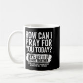 Mug Comment puis-je prier pour vous aujourd'hui Verset (Gauche)