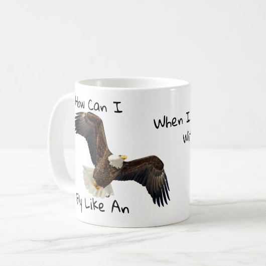 Mug Comment Puis-Je Voler Comme Un Aigle (Devant gauche)