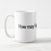 Mug Comment puis-je vous ignorer aujourd'hui ? (Gauche)