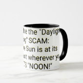 Mug Comment résoudre l'arnaque "Heure d'été" (Devant droit)