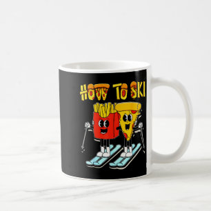 Mug Comment skier pizza frites drôle skieur ski