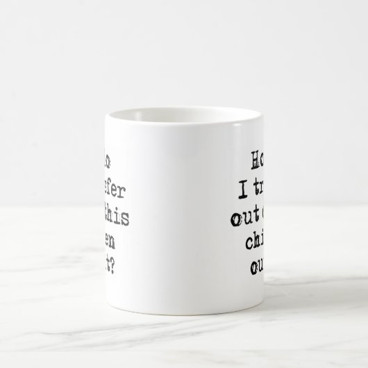 Mug Comment transférer (Centre)
