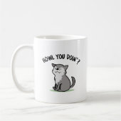 Mug Comment tu fais Funny Baby Wolf Pun (Gauche)