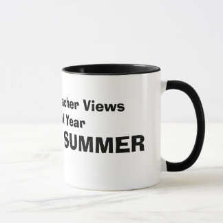 Mug Comment un professeur de maths regarde l'année