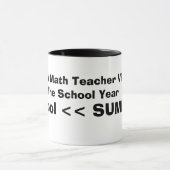 Mug Comment un professeur de maths regarde l'année (Centre)